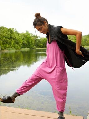 Free People Movement Hot Shot Onesie - pink